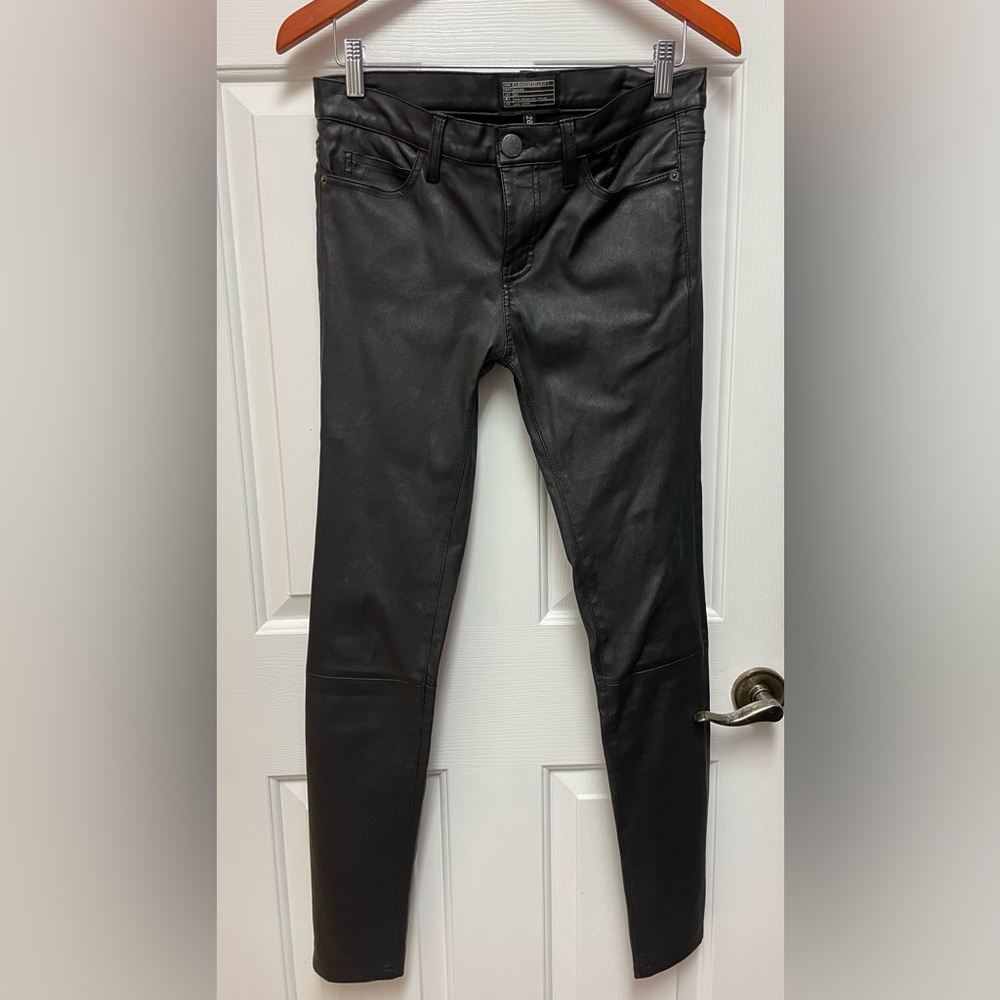 Stylish Black Leather Pants